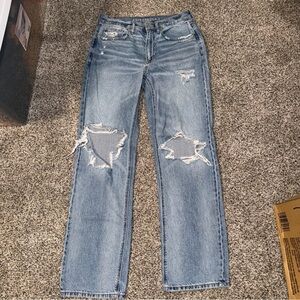 American eagle low rise baggy jeans